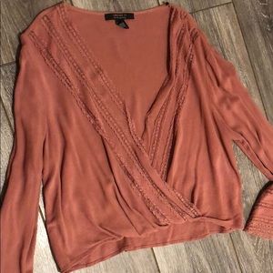 Forever21 crop lose fitted top